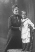 Helga Bull w/Dad, age 2