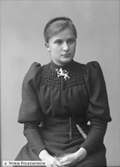 Helga Bull as a young woman